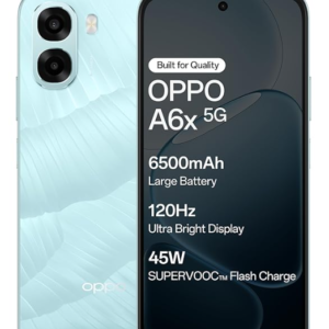 Oppo A6X 5G (Ice Blue, 6GB RAM, 128GB Storage) with No Cost EMI/Additional Exchange Offers